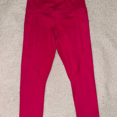 Zyia Women’s Bright Neon Pink Leggings Size 4 NWOT